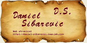 Daniel Šibarević vizit kartica